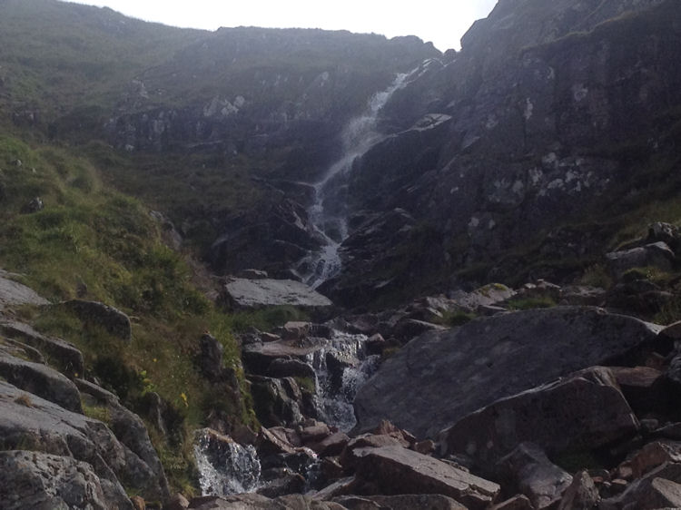 Higher up the waterfall from Coire na h-Urchaire