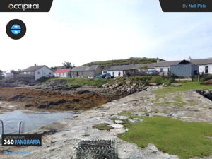 360° panorama of Arinagour from the pier