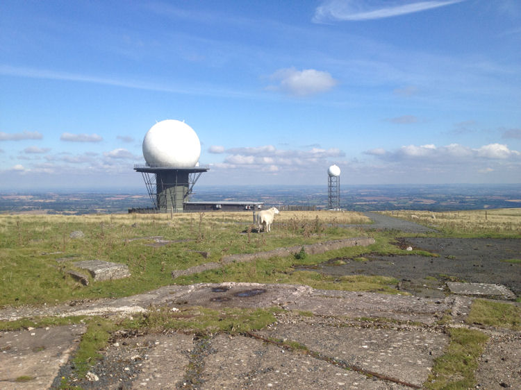 The air traffic radar and weather radar