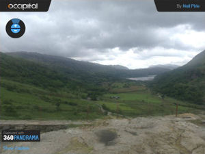 360° panorama from the Nant Gwynant viewpoint