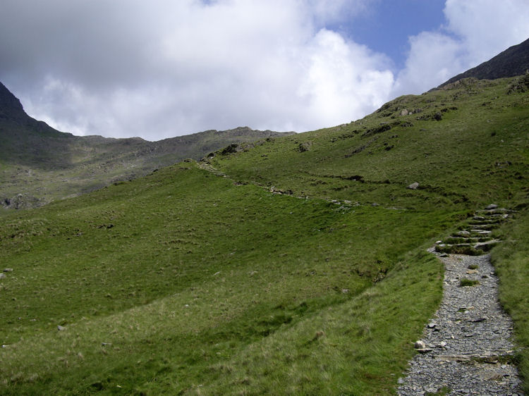 The path above the old works of the South Snowdon Slate Quarry