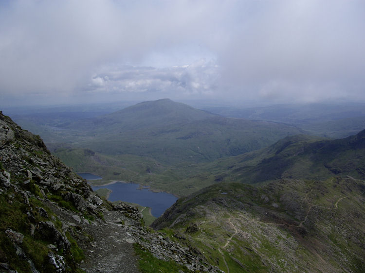 Llyn Llydaw and Carnedd y Cribau (591m)