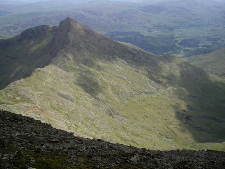 Y Lliwedd (898m) and the Watkin Path ahead