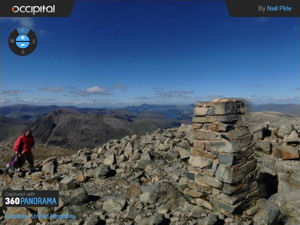 360° panorama of the Scafell Pike summit