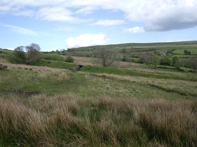 The disused railway incline and underpass on the western slope of Titterstone Clee