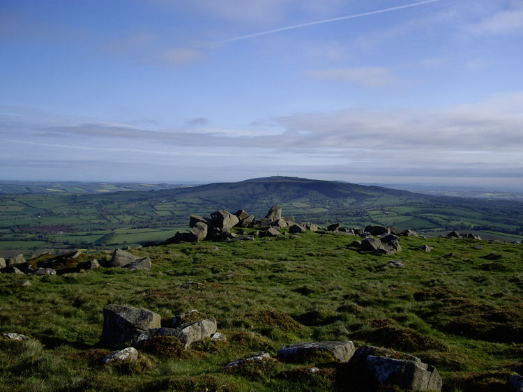 View of Brown Clee from Titterstone Clee