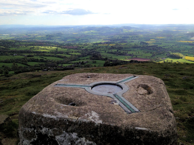 Triangulation Station on Titterstone Clee
