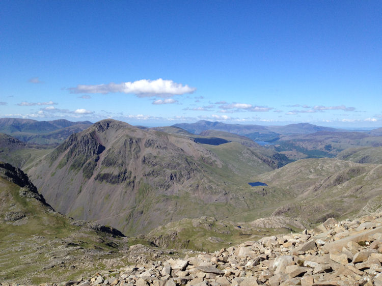 View of Great Gable from the summit