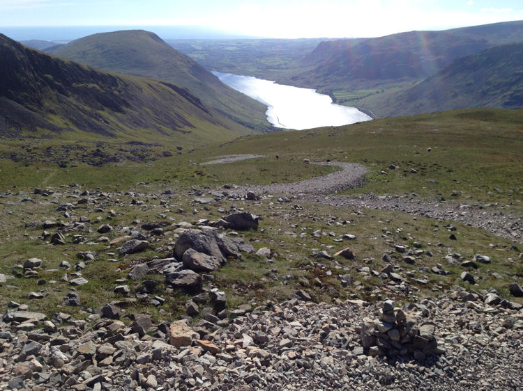 Heading down the path towards Wast Water