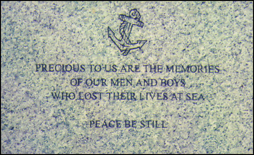 Portknockie memorial to those who lost their lives at sea