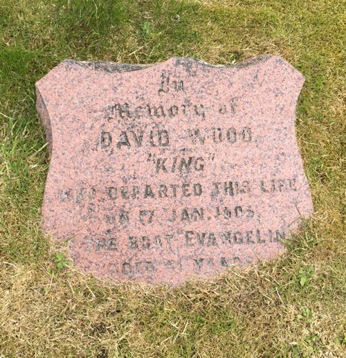 Memorial to David Wood "King"