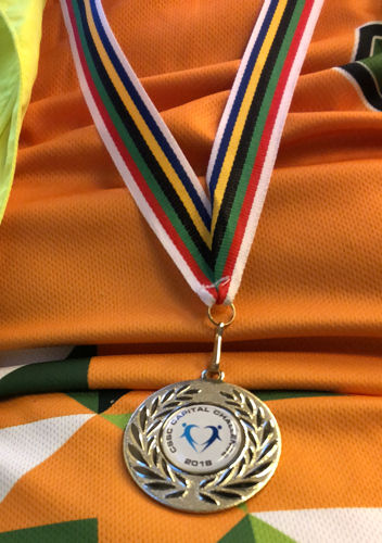 The CSSC Capital Challenge 10k medal