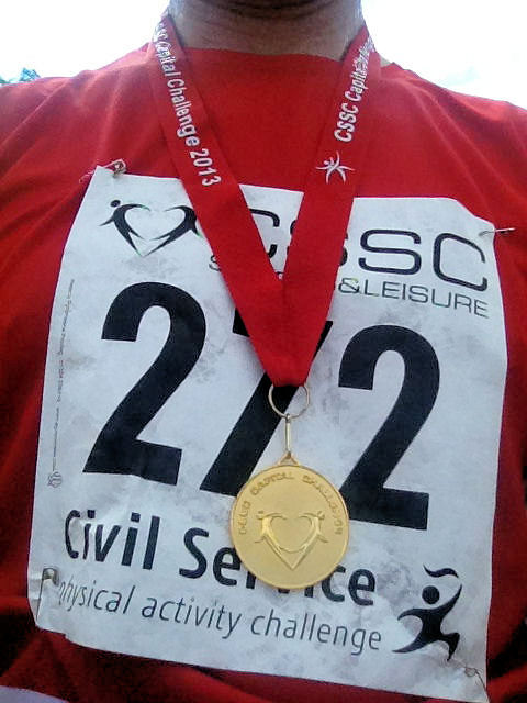 CSSC Capital Challenge 10k medal