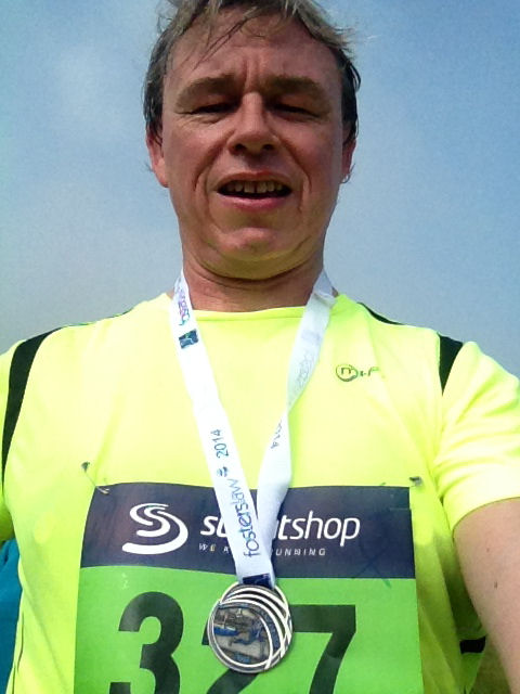 The Kent Coastal Half Marathon medal