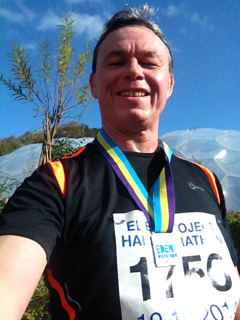 The Eden Half Marathon medal