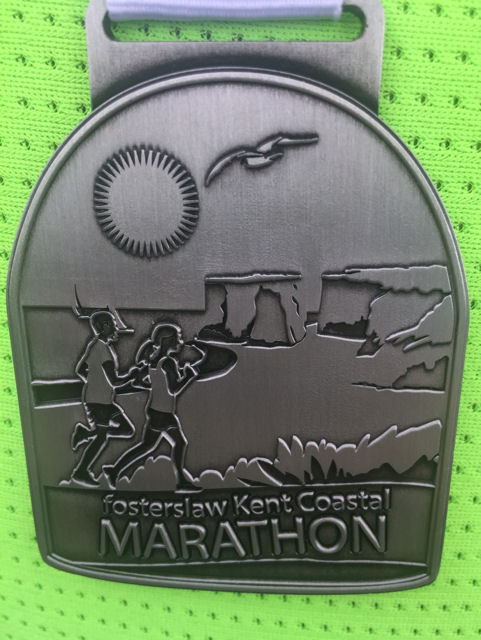 Fosters Law Kent Coastal Marathon Medal