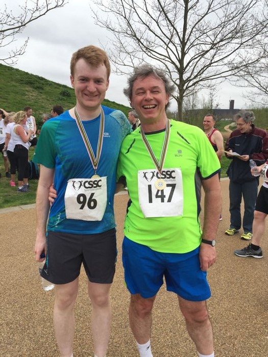 Sean and Neil from the MHRA with their medals