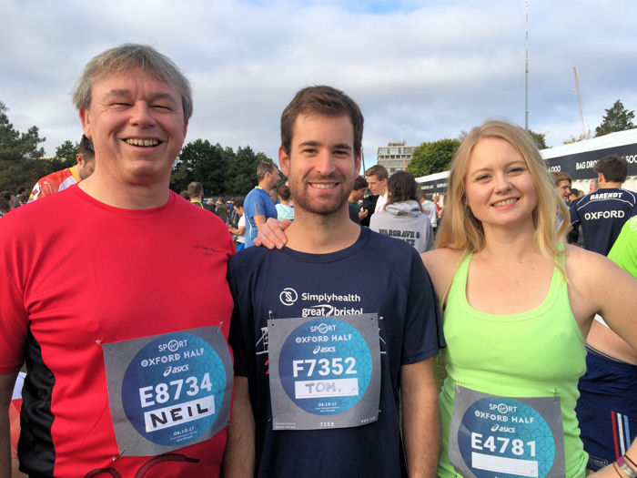 Neil, Tom and Tahni in the Event Village