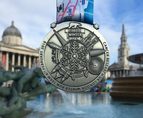 The Cancer Research UK London Winter Run Medal