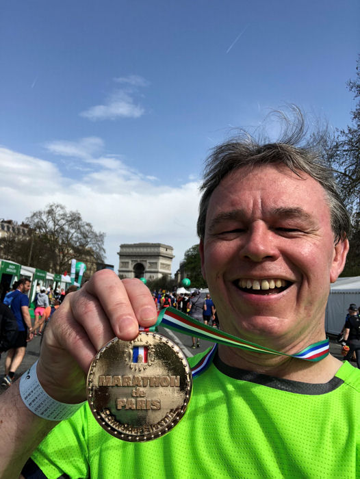 The Marathon de Paris medal