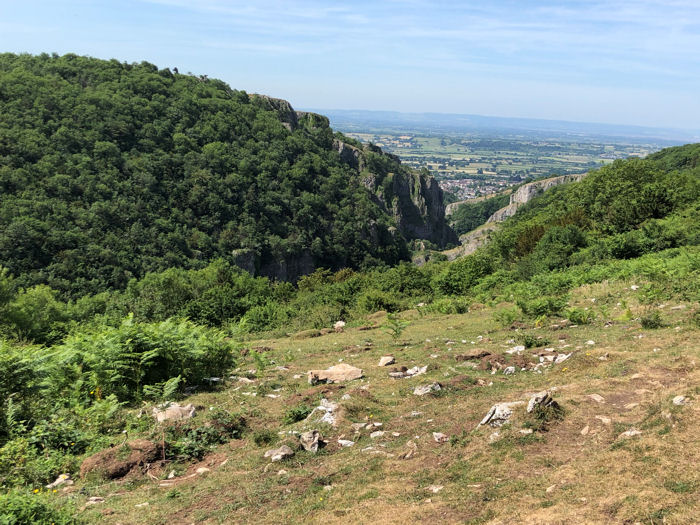 Looking down the gorge toward Cheddar