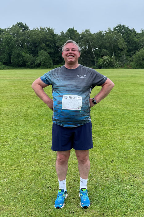 Neil after the Fleet Queen's Platinum Jubilee Fun Run