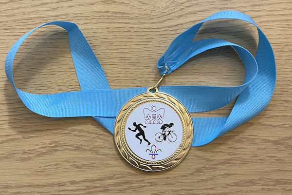 Fleet Queen's Platinum Jubilee Fun Run medal