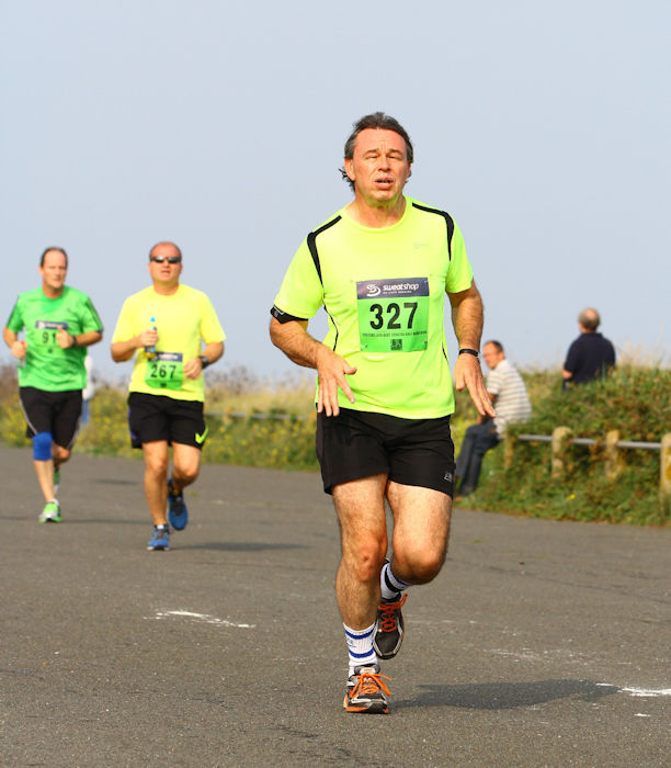 Running along the promenade