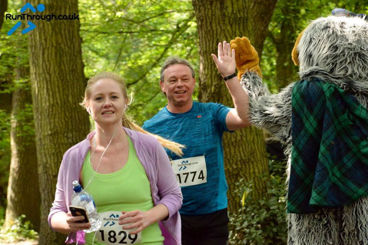 Hi-five with Great Uncle Bulgaria on Wimbledon Common