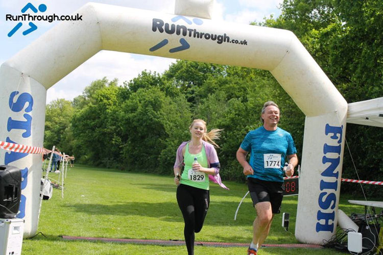 Finishing the Wimbledon Common Half Marathon