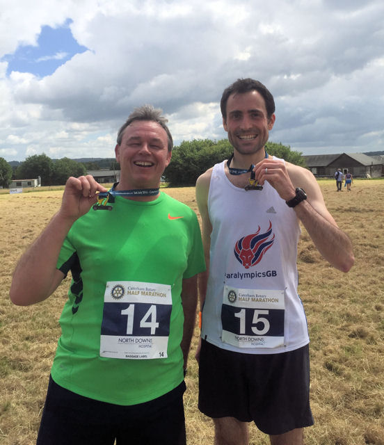 Neil and Russell with Medals