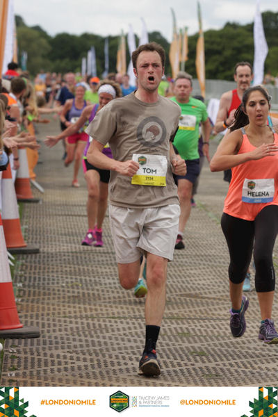 The London 10 Mile finish